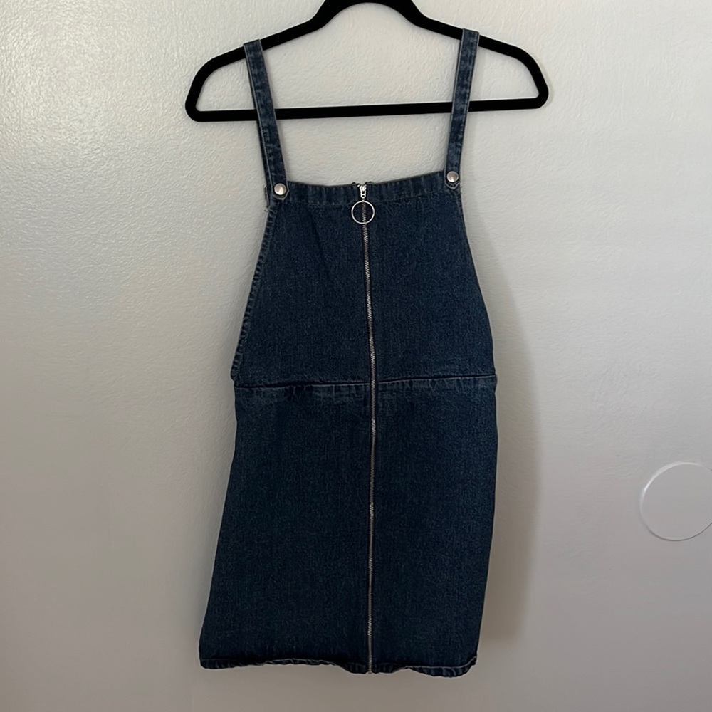 Denim overall dress